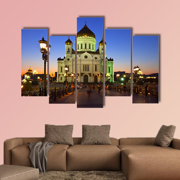 Christ the Savior Cathedral at Moscow in dusk, Russia wall art