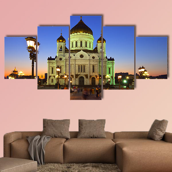 Christ the Savior Cathedral at Moscow in dusk, Russia wall art