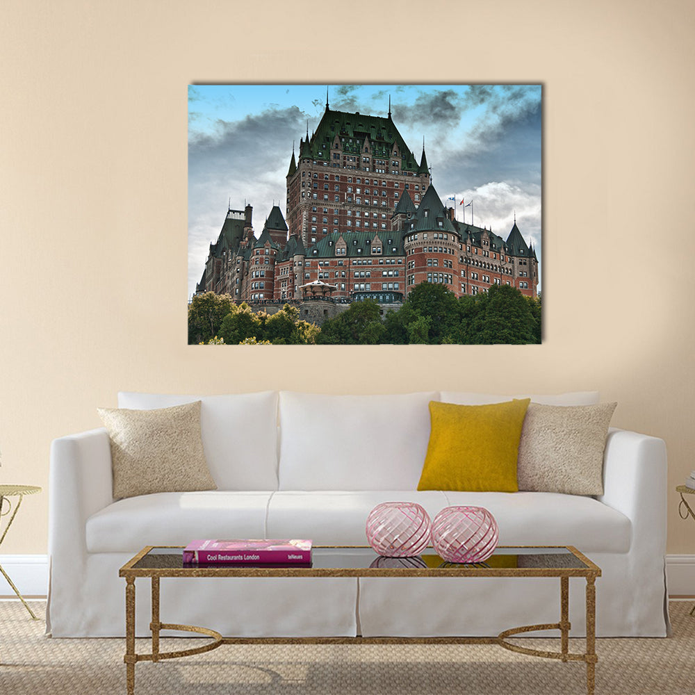 Majesty of Chateau de Frontenac Multi panel canvas wall art