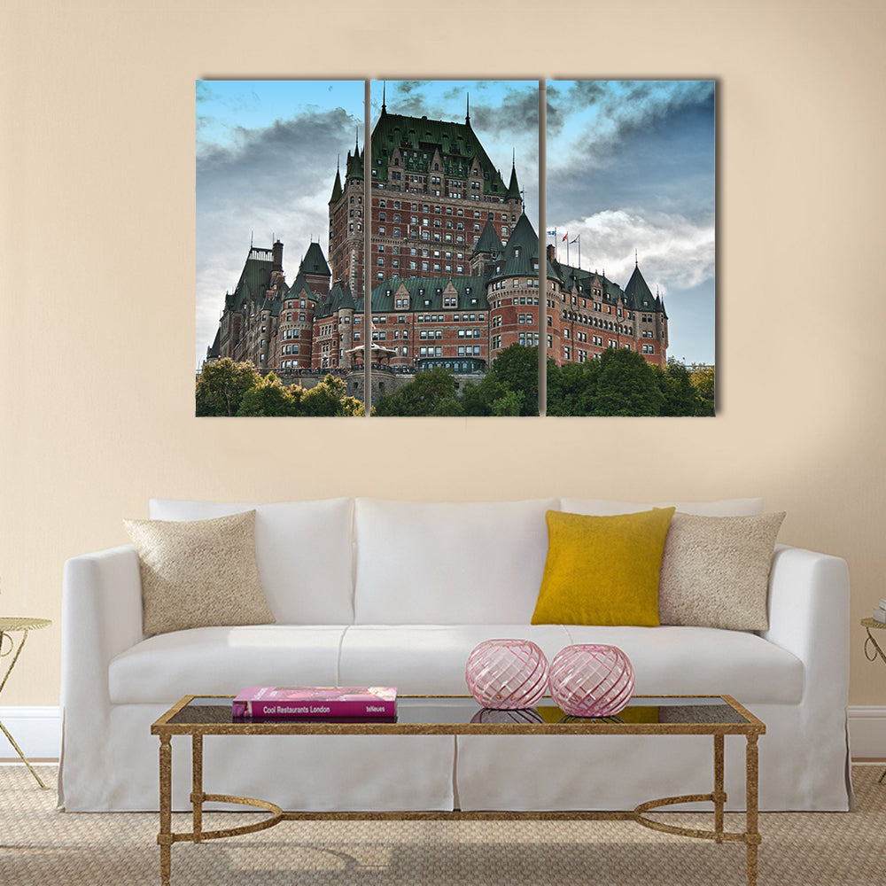 Majesty of Chateau de Frontenac Multi panel canvas wall art