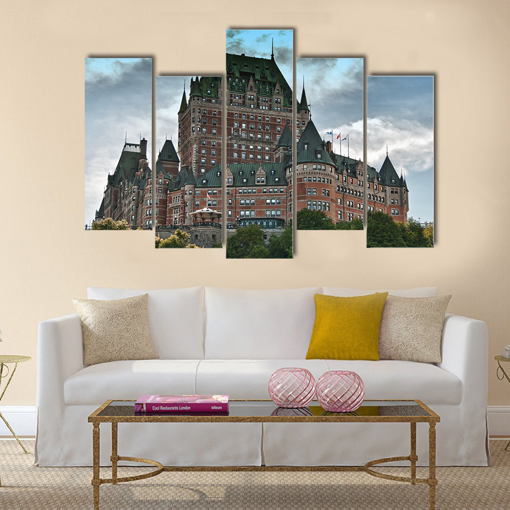 Majesty of Chateau de Frontenac Multi panel canvas wall art