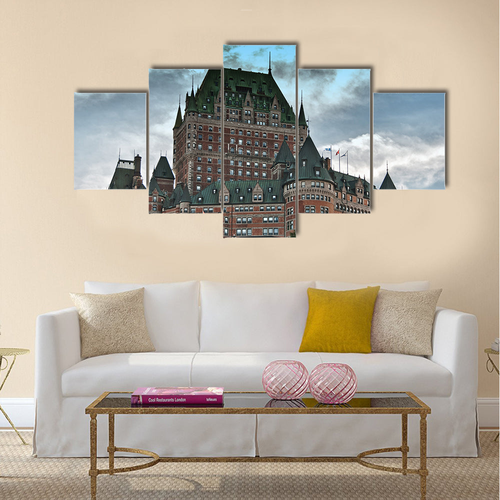 Majesty of Chateau de Frontenac Multi panel canvas wall art