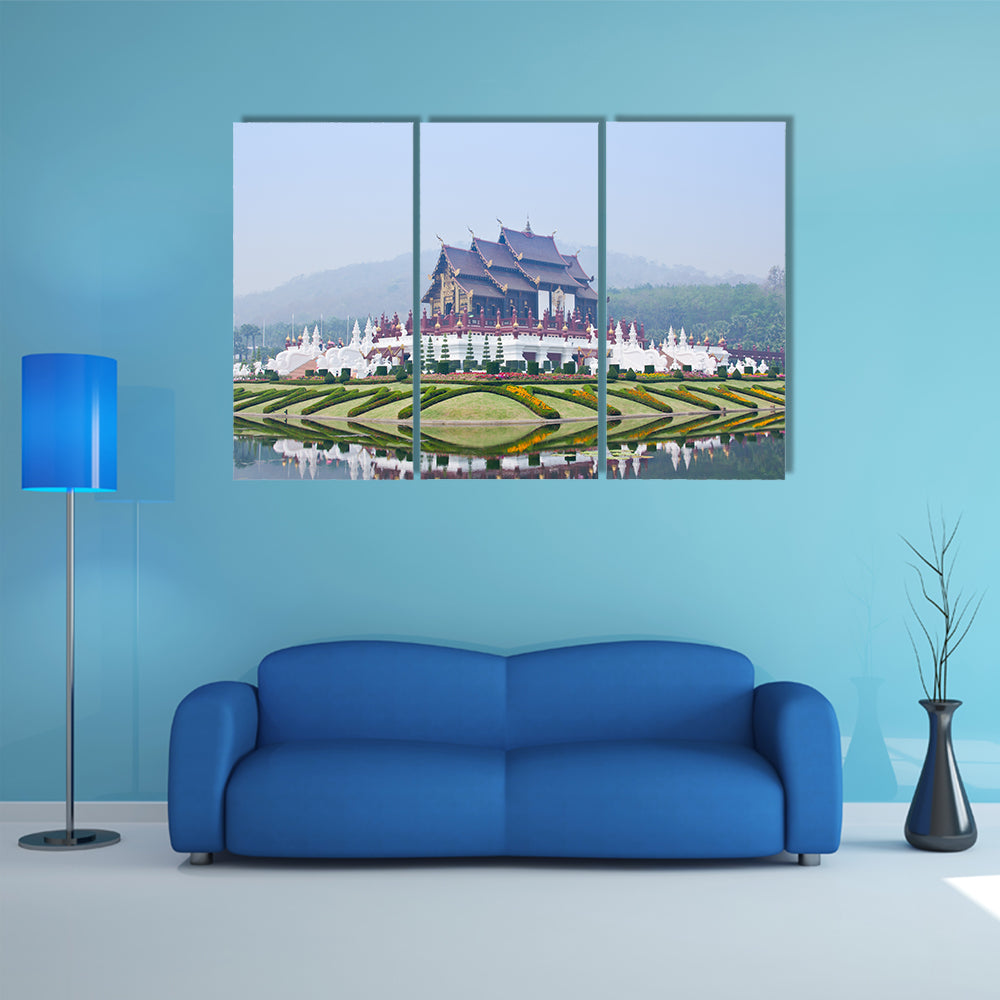 Ho kham luang in the international horticultural exposition multi panel canvas wall art