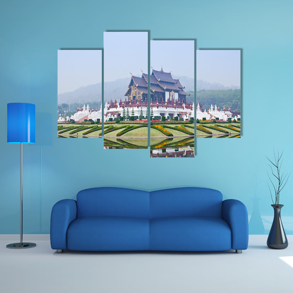 Ho kham luang in the international horticultural exposition multi panel canvas wall art