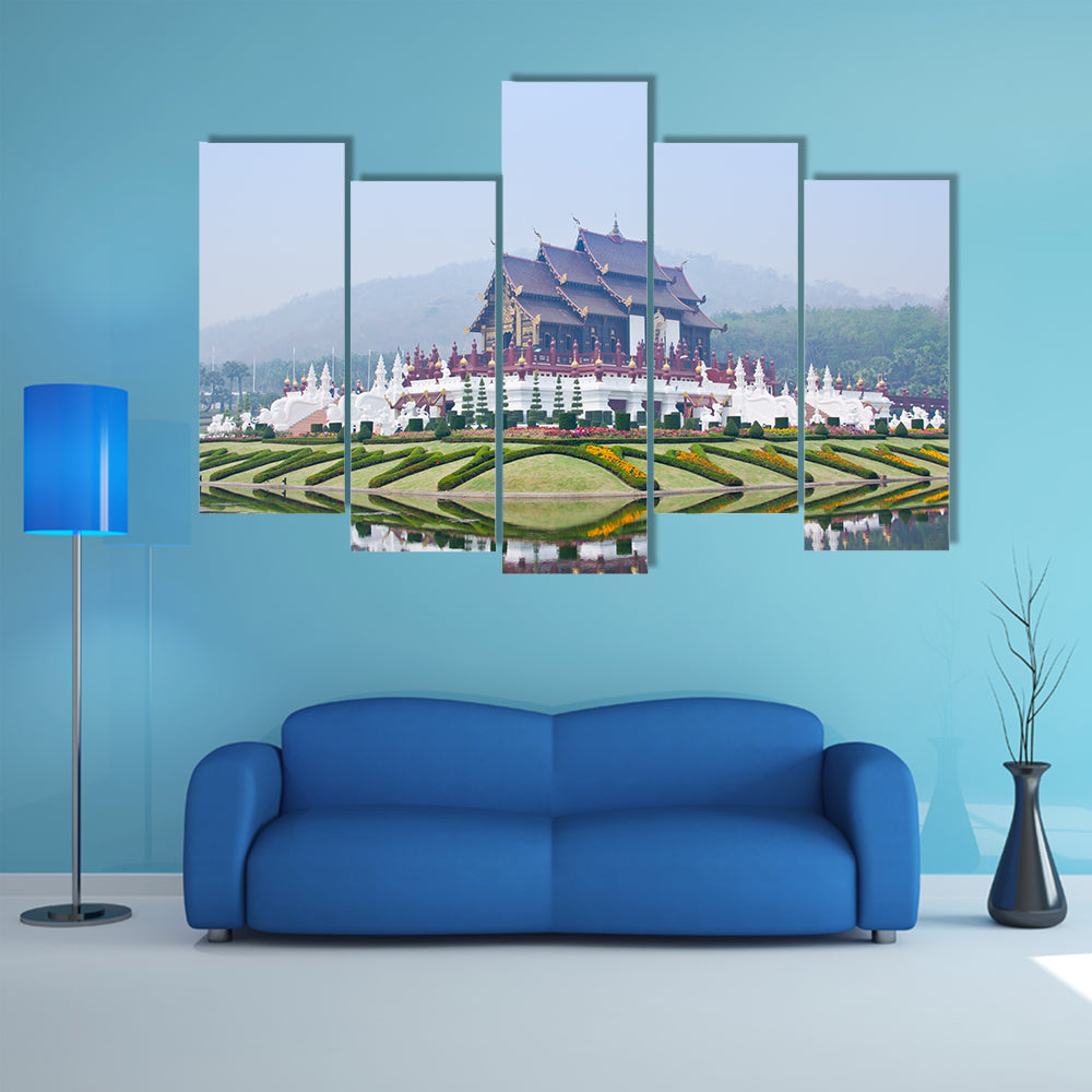 Ho kham luang in the international horticultural exposition multi panel canvas wall art