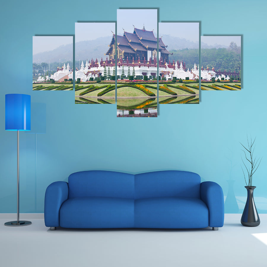 Ho kham luang in the international horticultural exposition multi panel canvas wall art