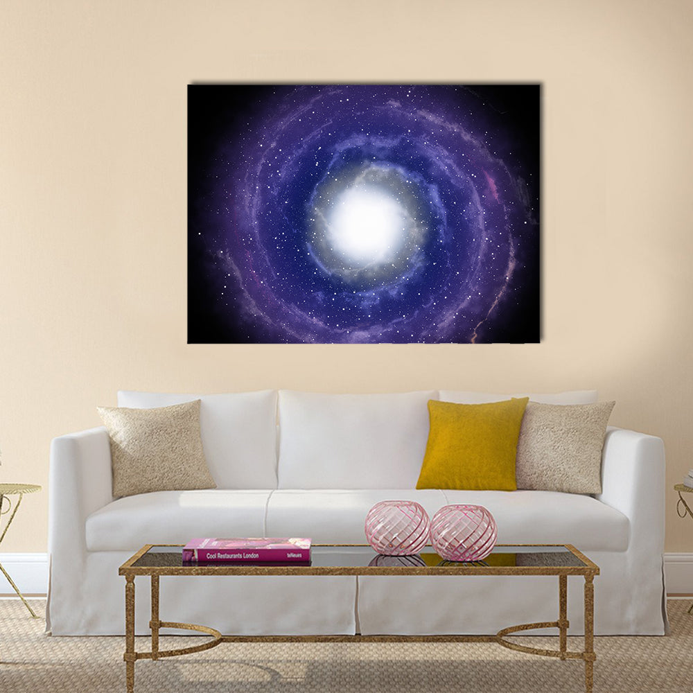 New Spiral galaxy Multi Panel Canvas Wall Art