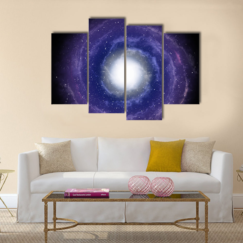 New Spiral galaxy Multi Panel Canvas Wall Art