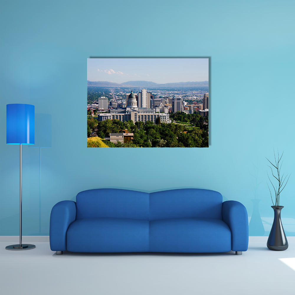 The Salt Lake City, Utah Multi Panel Canvas Wall Art