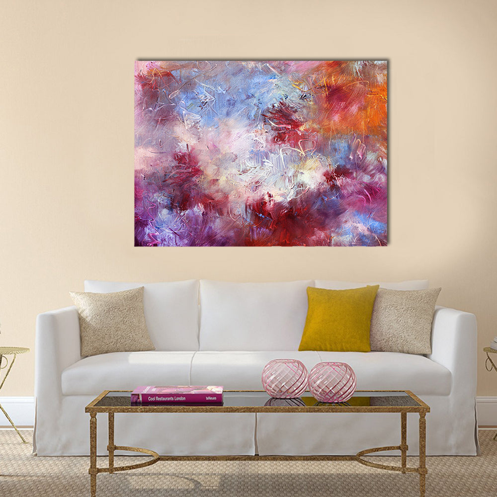 Abstract oil paint texture on canvas Multi panel canvas wall art