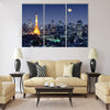 Tokyo Tower in Minato Ward, Tokyo, Japan Multi panel canvas wall art