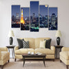 Tokyo Tower in Minato Ward, Tokyo, Japan Multi panel canvas wall art