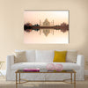 Amazing Panoramic view of Taj Mahal Multi Panel Canvas Wall Art