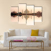 Amazing Panoramic view of Taj Mahal Multi Panel Canvas Wall Art