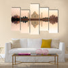 Amazing Panoramic view of Taj Mahal Multi Panel Canvas Wall Art