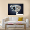 Fine image of classic cctv infrared security camera isolated on white Multi panel canvas wall art