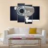 Fine image of classic cctv infrared security camera isolated on white Multi panel canvas wall art