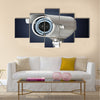 Fine image of classic cctv infrared security camera isolated on white Multi panel canvas wall art