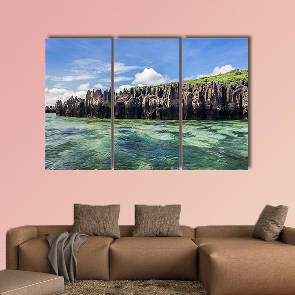 Karts in the Emerald Sea, northern of Madagascar multi panel canvas wall art