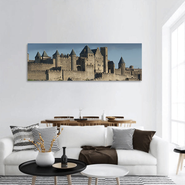 Carcassonne, Languedoc Roussillon, France panoramic canvas wall art