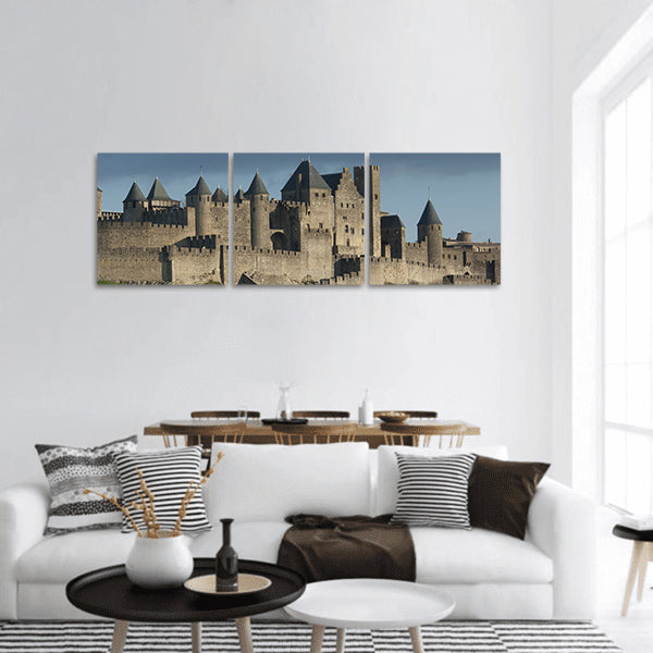 Carcassonne, Languedoc Roussillon, France panoramic canvas wall art