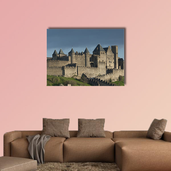 Carcassonne, Languedoc Roussillon, France multi panel canvas wall art