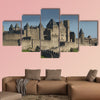 Carcassonne, Languedoc Roussillon, France multi panel canvas wall art