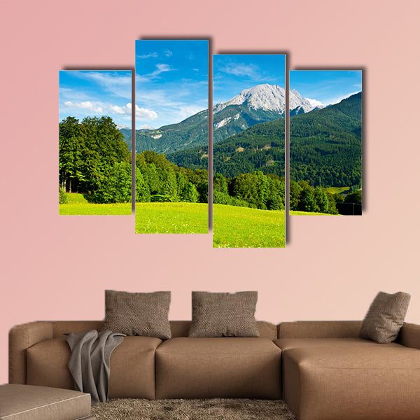 Farmhouse in the Bavarian Alps, Germany multi panel canvas wall art