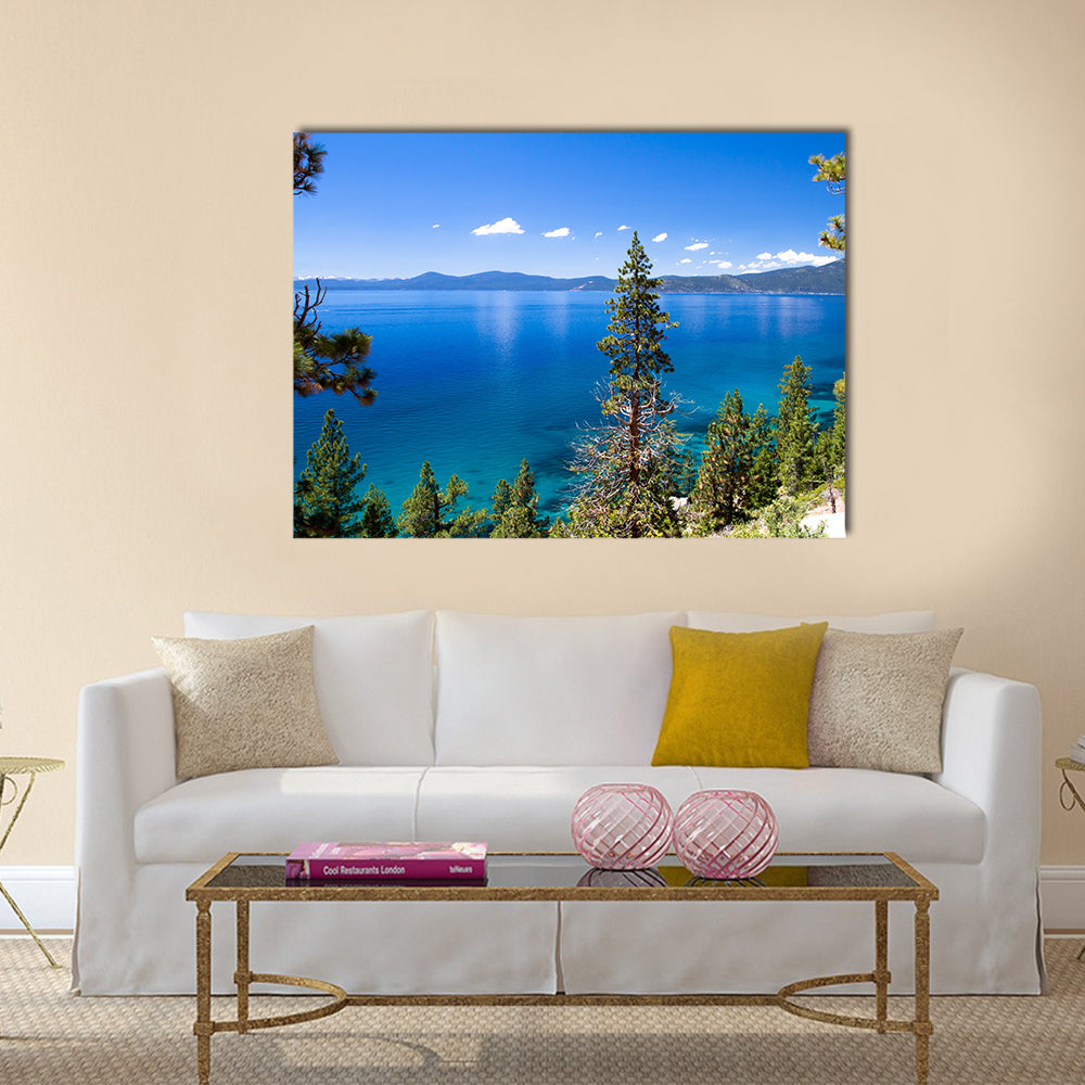 Lake Tahoe in multi panel canvas wall art