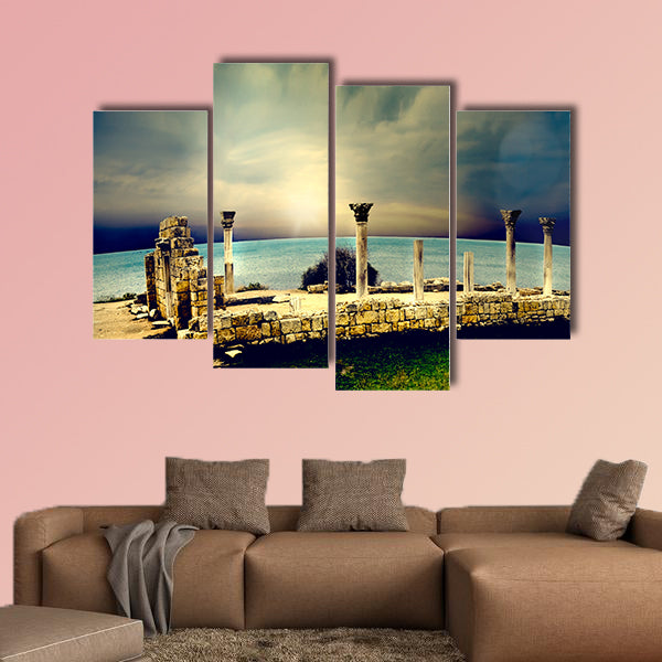 Ancient Greek city of ruins multi panel canvas wall art
