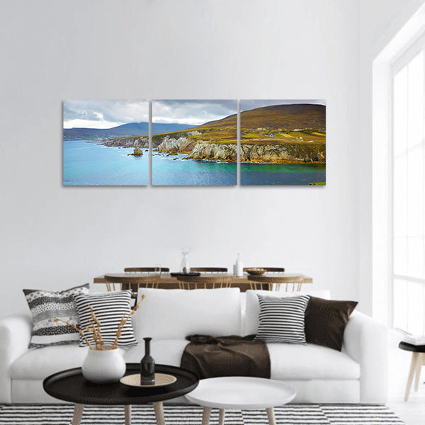 Overcast landscape panoramic canvas wall art