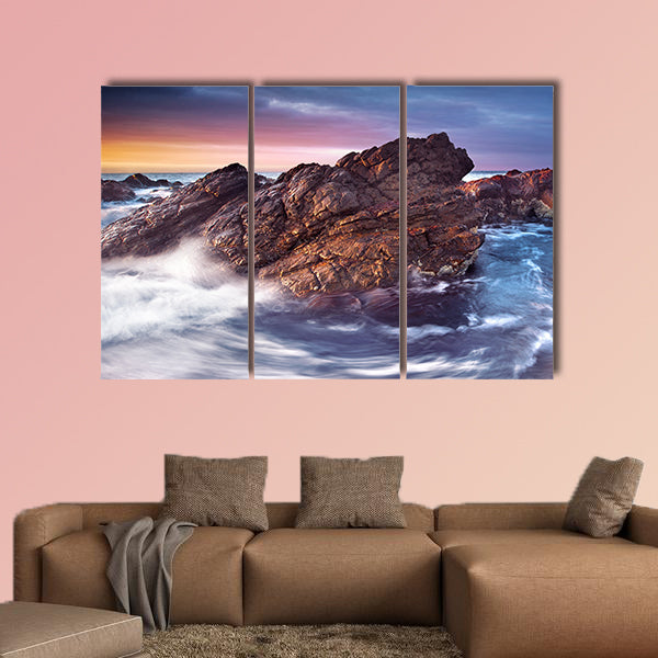 Gorgeous Sunset on the South Australian Coast multi panel canvas wall art