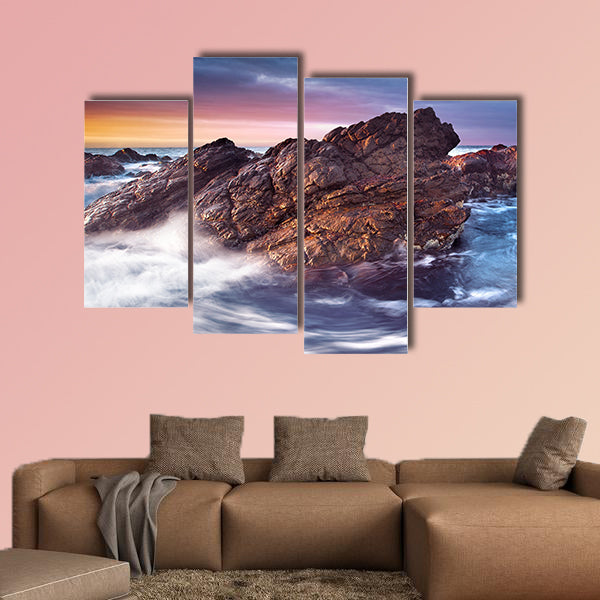 Gorgeous Sunset on the South Australian Coast multi panel canvas wall art