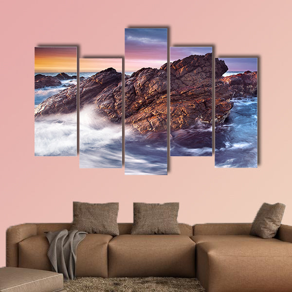Gorgeous Sunset on the South Australian Coast multi panel canvas wall art