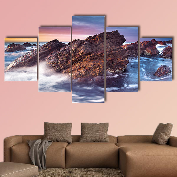 Gorgeous Sunset on the South Australian Coast multi panel canvas wall art