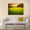 Golf Green Sunset Multi Panel Canvas Wall Art