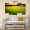 Golf Green Sunset Multi Panel Canvas Wall Art