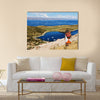 The birthplace of the sun Landscape of the Titicaca lake Multi panel canvas wall art