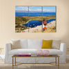 The birthplace of the sun Landscape of the Titicaca lake Multi panel canvas wall art