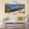 The birthplace of the sun Landscape of the Titicaca lake Multi panel canvas wall art