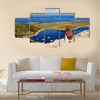 The birthplace of the sun Landscape of the Titicaca lake Multi panel canvas wall art