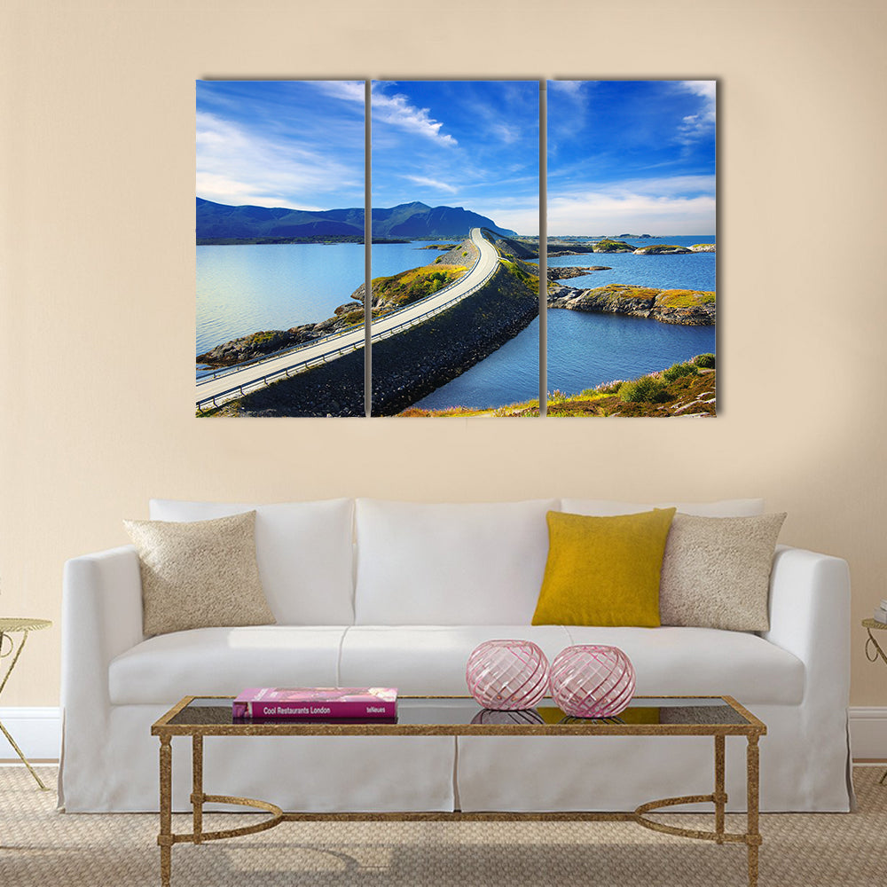 Picturesque Norway landscape multi panel canvas wall art