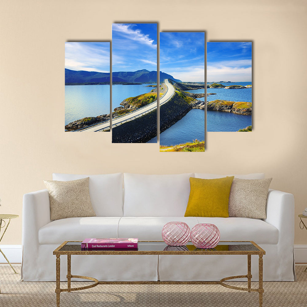 Picturesque Norway landscape multi panel canvas wall art