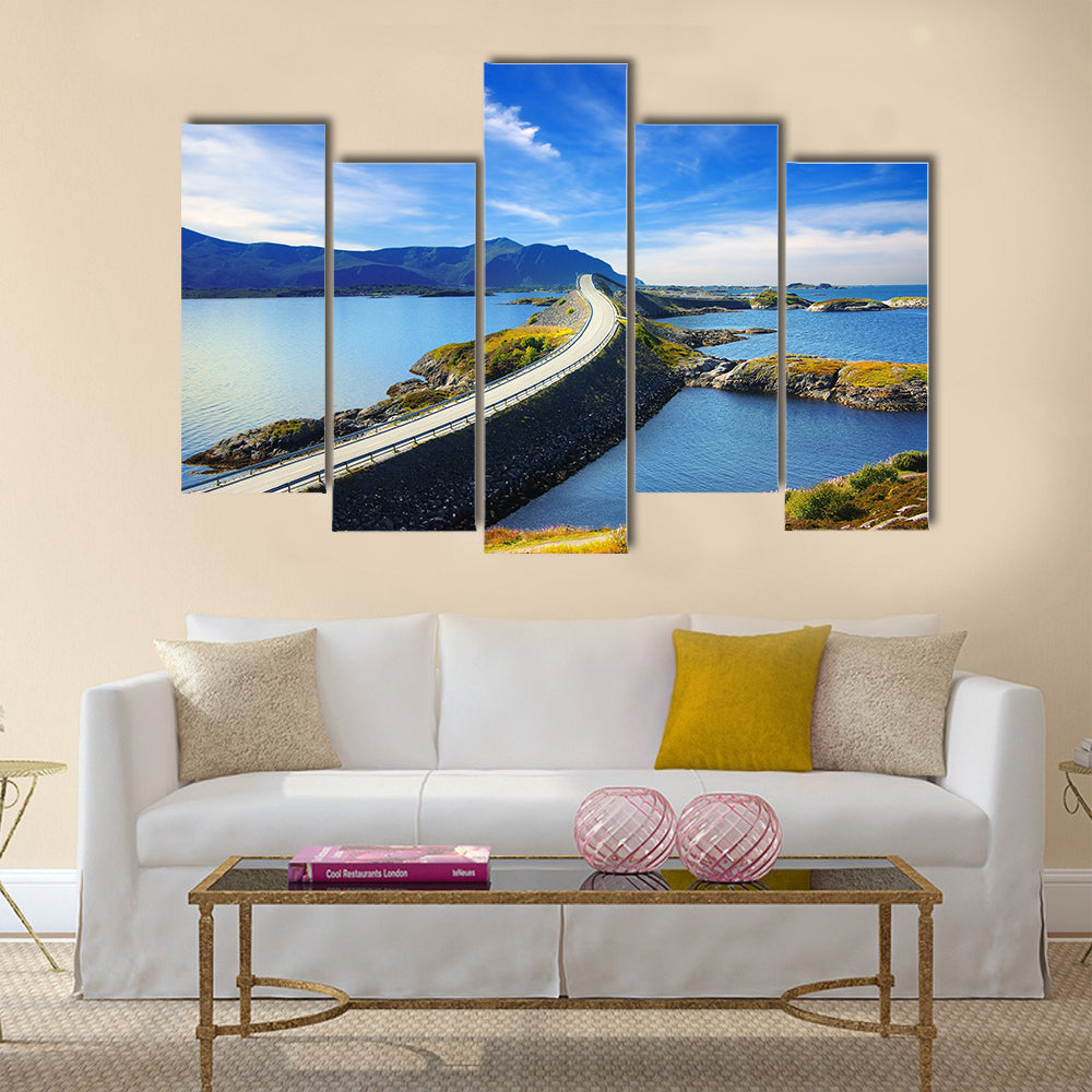 Picturesque Norway landscape multi panel canvas wall art