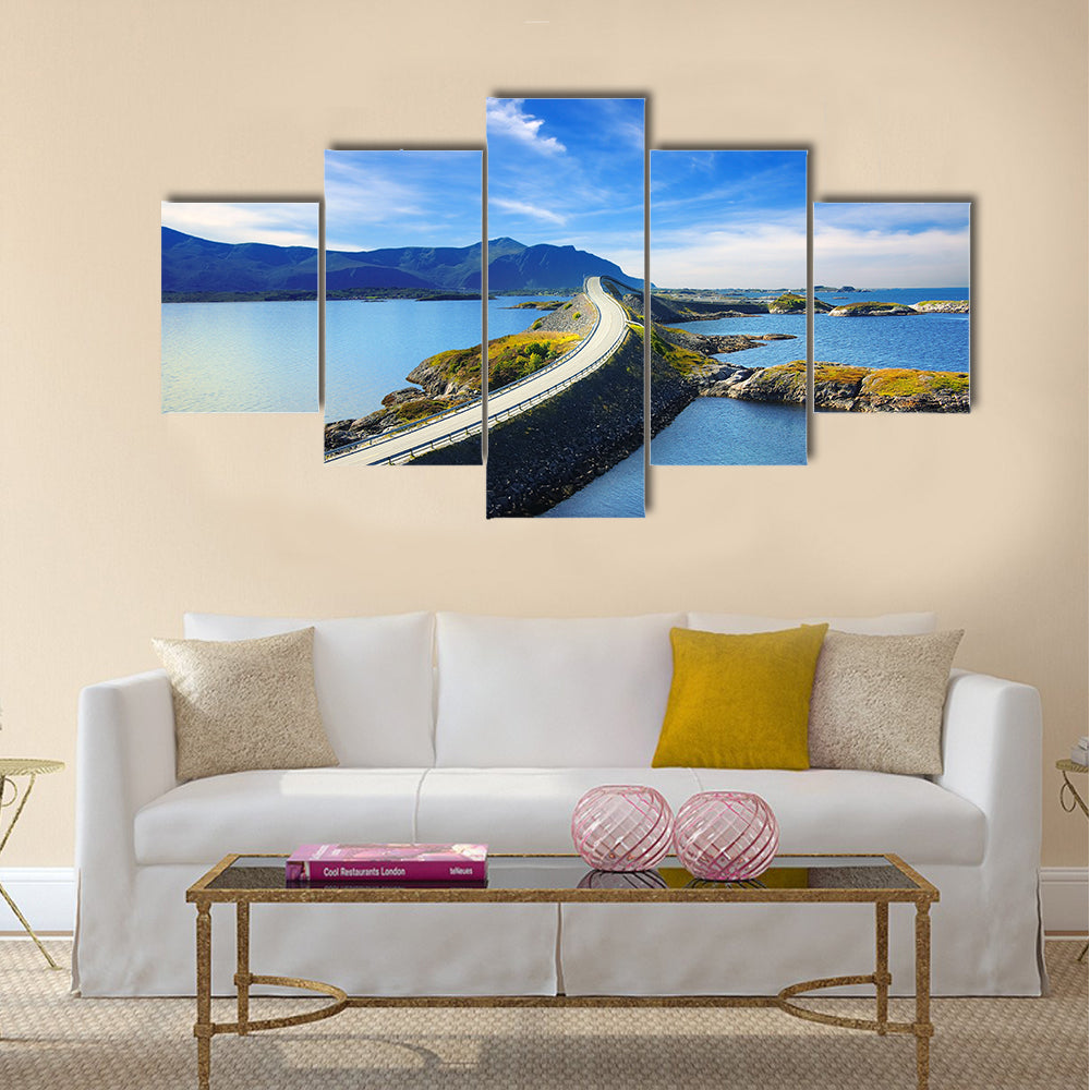 Picturesque Norway landscape multi panel canvas wall art