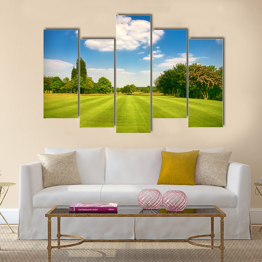 Golf park, Yorkshire,uk Multi Panel Canvas Wall Art