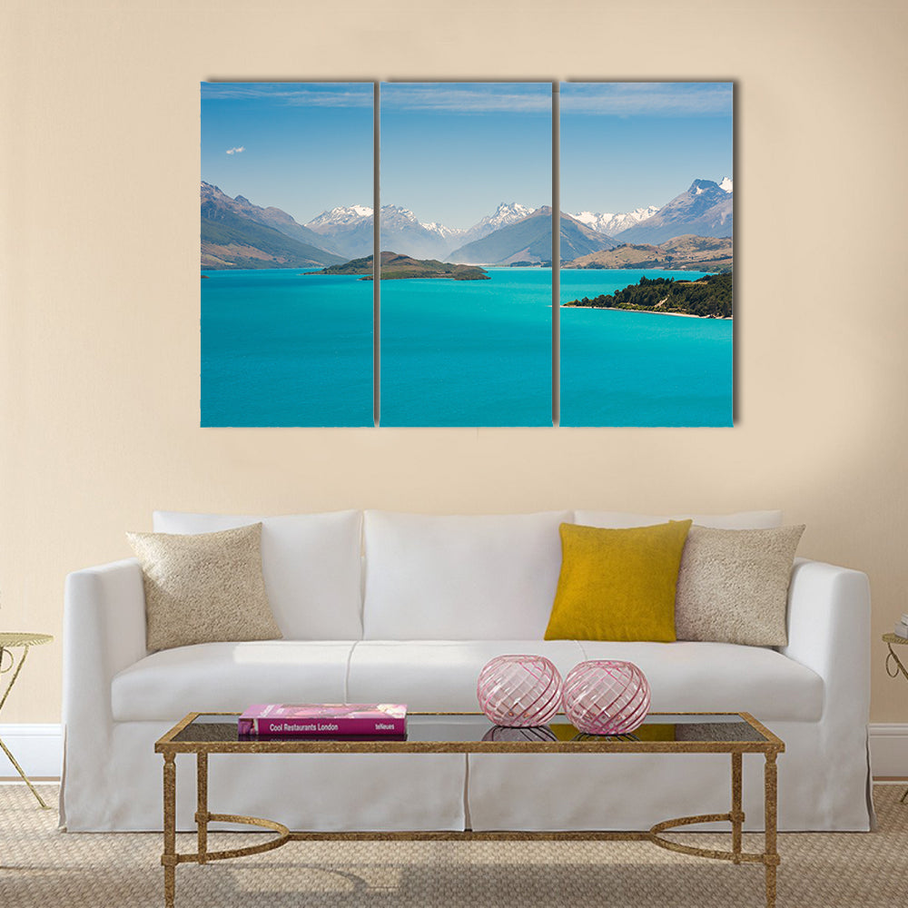 Beautiful Wakatiup Lake, New Zealand Multi panel canvas wall art