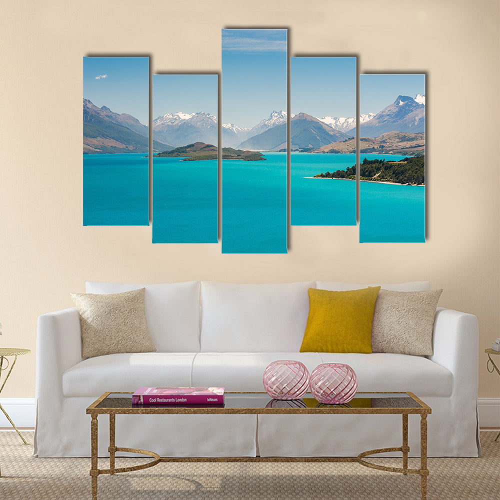 Beautiful Wakatiup Lake, New Zealand Multi panel canvas wall art