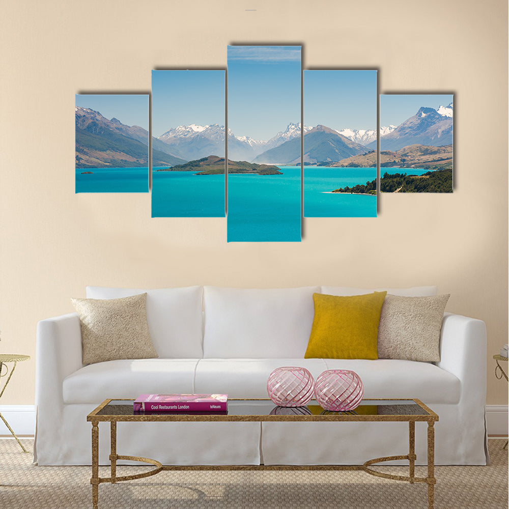 Beautiful Wakatiup Lake, New Zealand Multi panel canvas wall art
