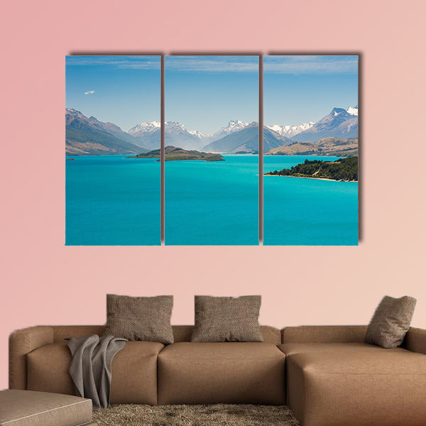 Beautiful Wakatiup Lake, New Zealand multi panel canvas wall art